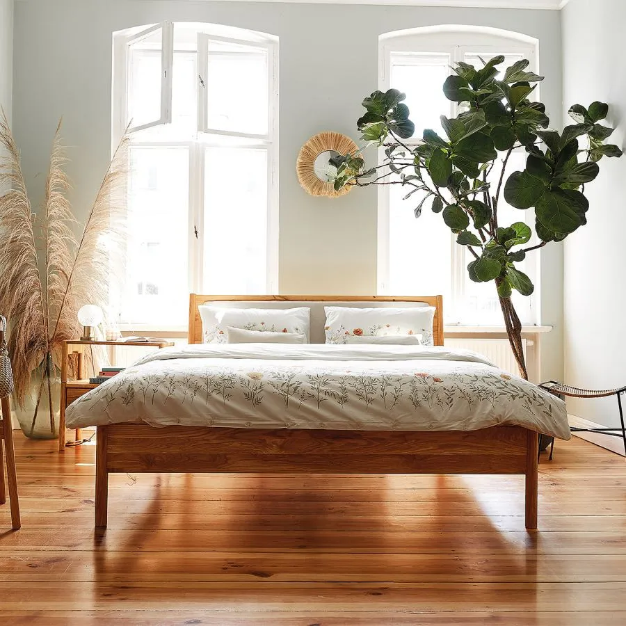 Lit bois massif 2 personnes collection Nola