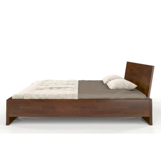 Lit coffre en bois pin noyer collection Scandic