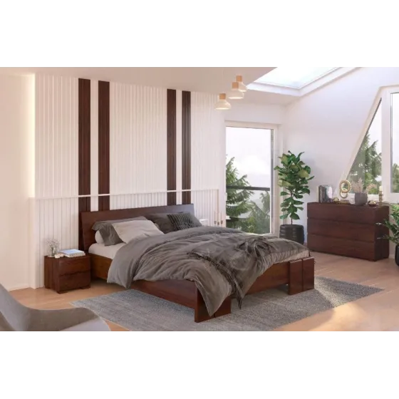 Lit coffre bois en pin collection Scandic