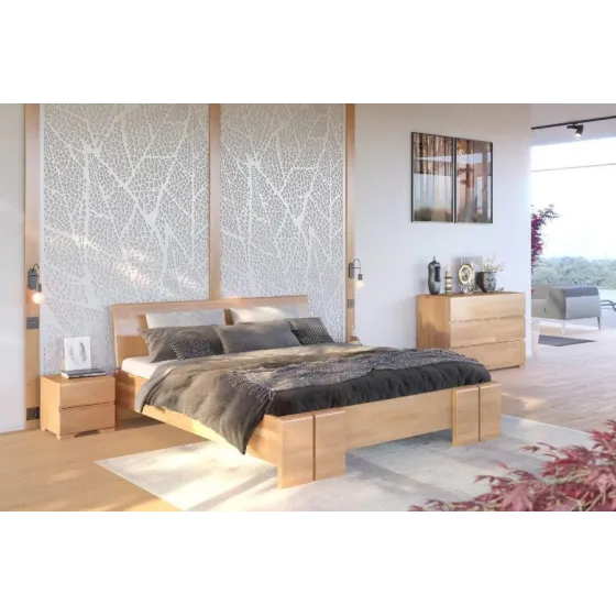 Lit coffre bois massif adulte collection Scandic