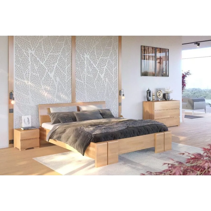 Lit coffre bois massif adulte collection Scandic
