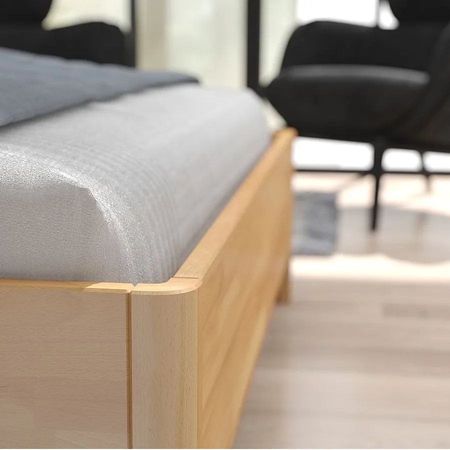 Lit coffre en bois massif collection Verde