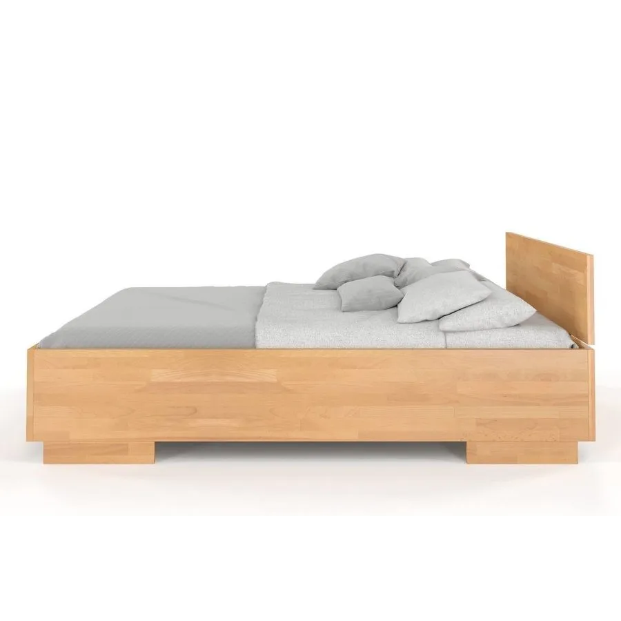 Lit coffre bois massif design collection Noko