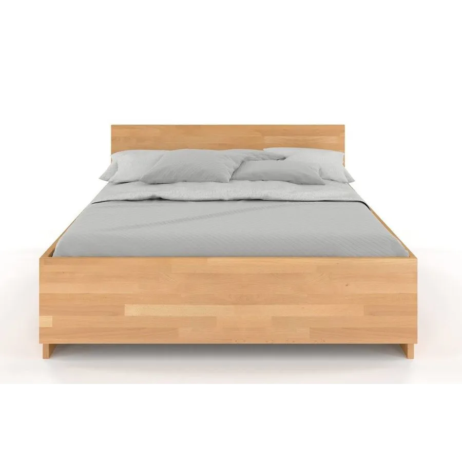 Lit coffre bois design finition naturel collection Noko