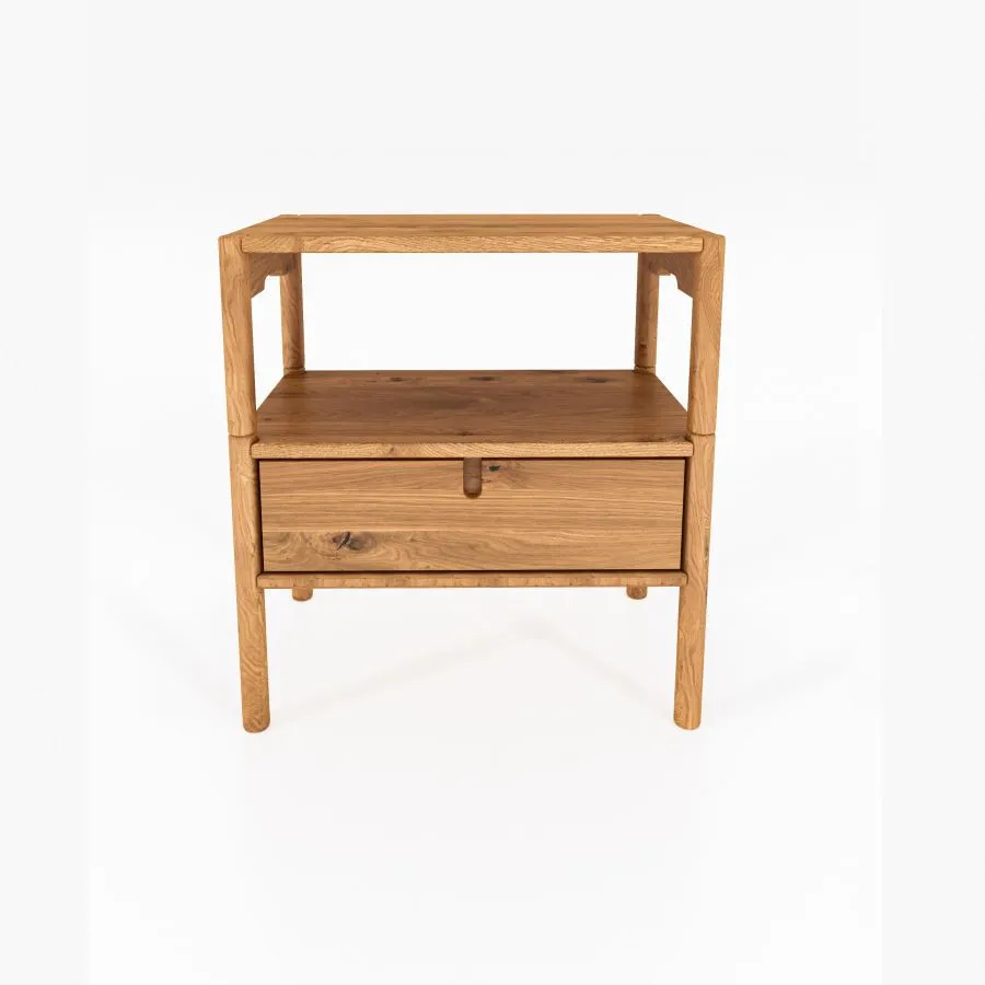 Table de chevet bois 2 tiroirs collection Nola