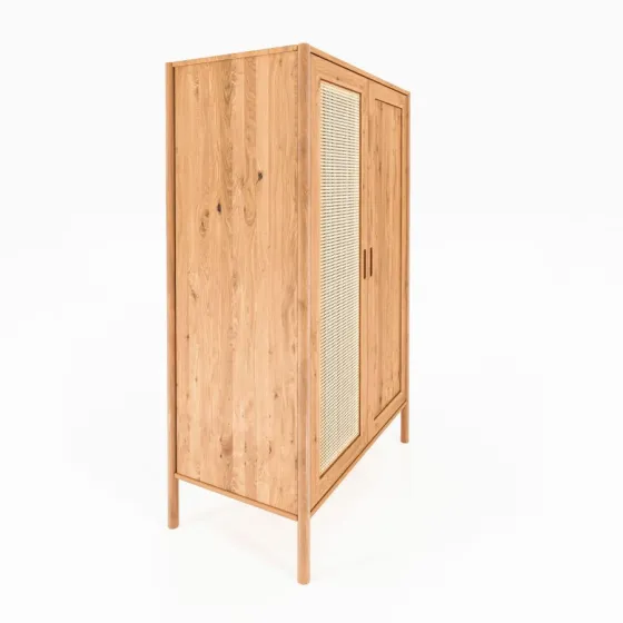 Armoire en bois massif 2 portes collection Nola