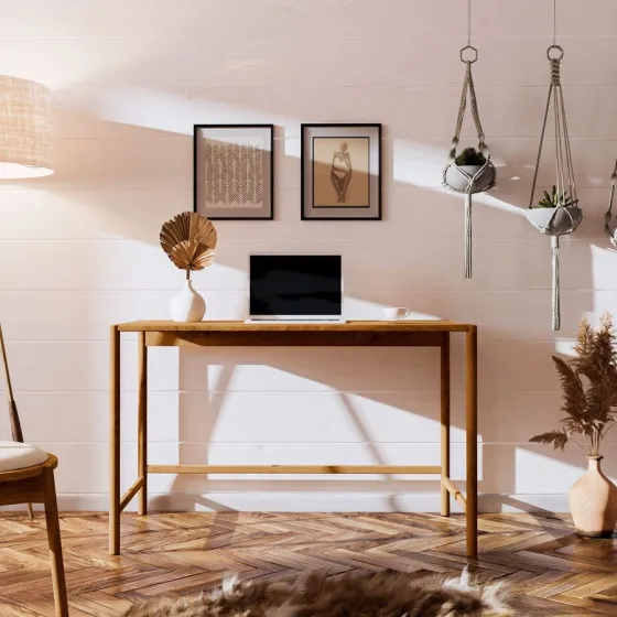 Bureau en bois naturel collection Nola