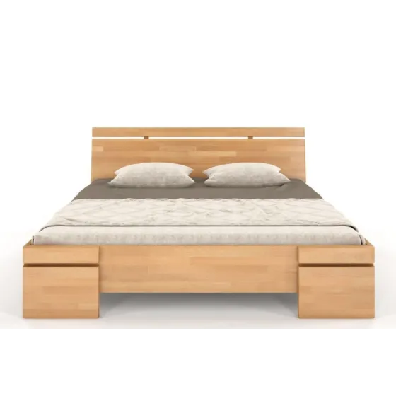 Lit 140x190 en bois massif naturel collection NOTTE