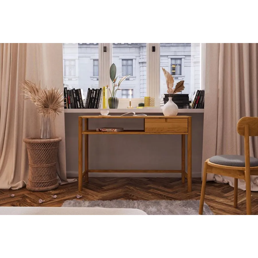 Coiffeuse meuble bois massif collection Nola