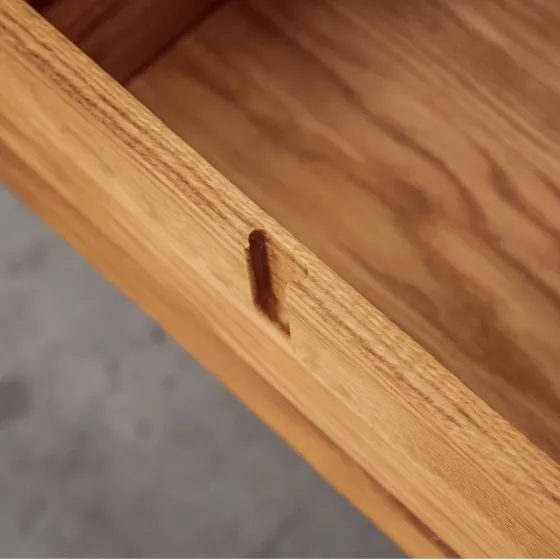 Coiffeuse meuble bois naturel collection Nola