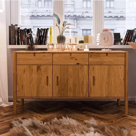 Buffet bois naturel style contemporain collection NOLA