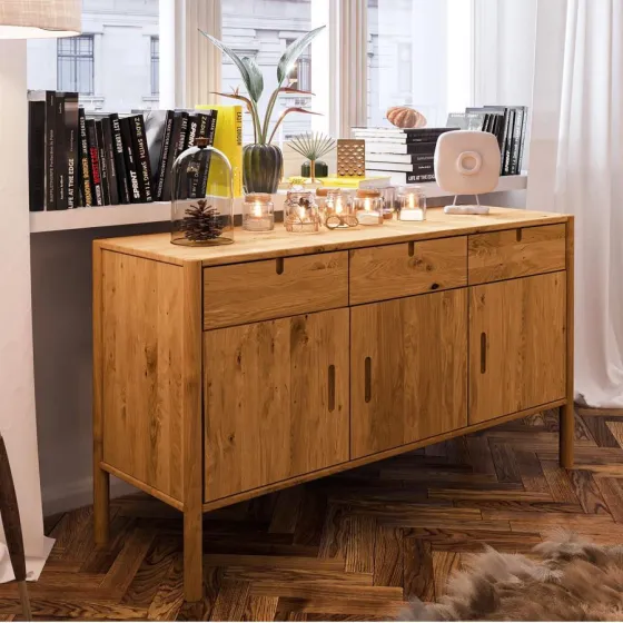 Buffet bois naturel chambre ou salon collection NOLA