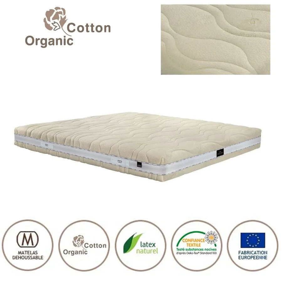Matelas latex 26 cm fabrication européenne DELUXE
