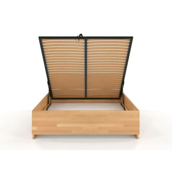 Lit coffre bois design collection Noko