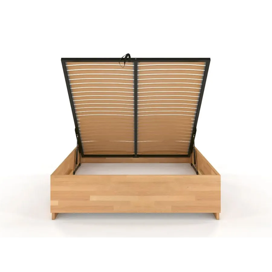 Lit coffre bois design collection Noko