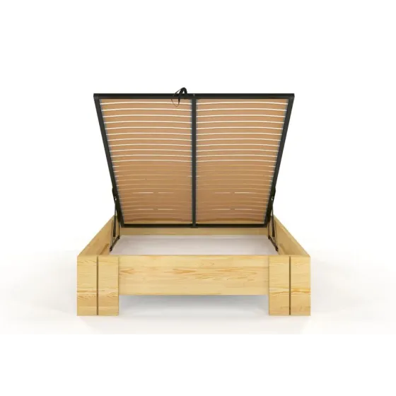 Lit coffre 180x200 avec sommier relevable inclus collection MODENA