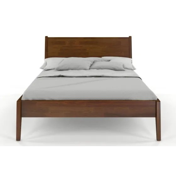 Lit 160x200 pin massif finition noyer collection VENISE