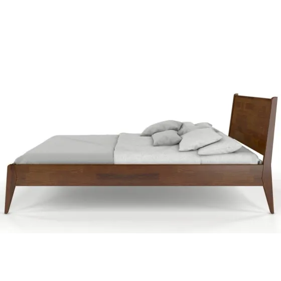 Lit 140x190 pin massif finition noyer collection VENISE