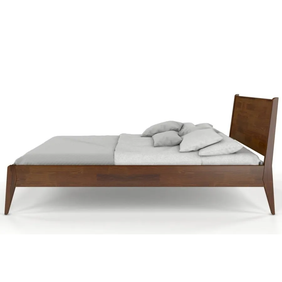Lit 140x190 pin massif finition noyer collection VENISE