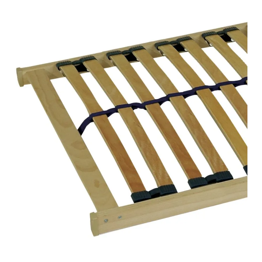 Sommier à lattes multiplis bois massif 160x200 collection SLIMWOOD