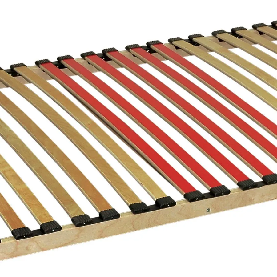 Sommier à lattes double bois massif 140x200 collection SLIMWOOD