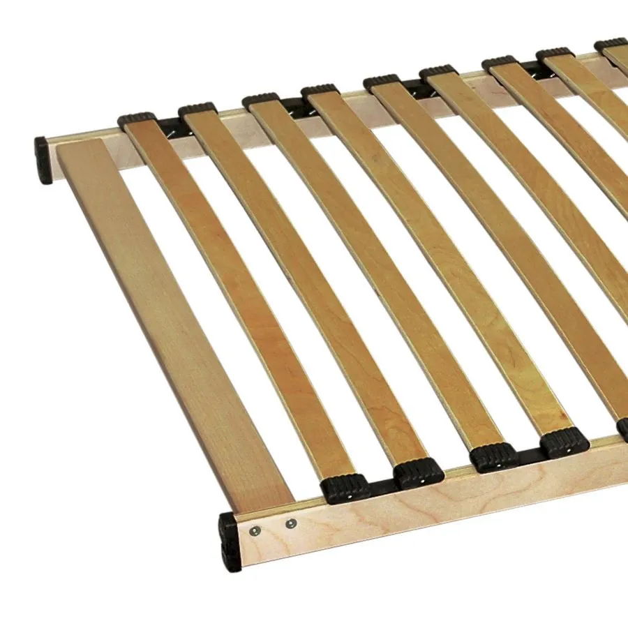 Sommier à lattes double bois massif 160x200 collection SLIMWOOD