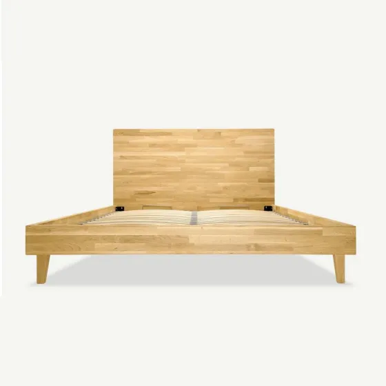 Lit chêne massif contemporain adulte Aston