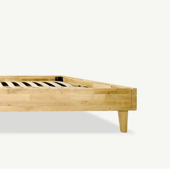 Lit chêne massif contemporain adulte Aston
