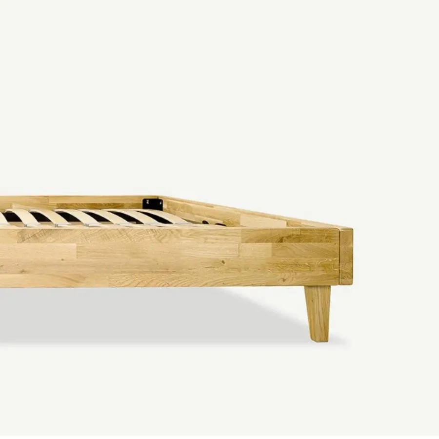 Lit chêne massif contemporain adulte Aston