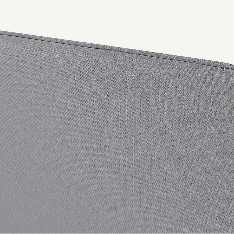 Lit avec tête de lit tissu gris  gamme Tivoli
