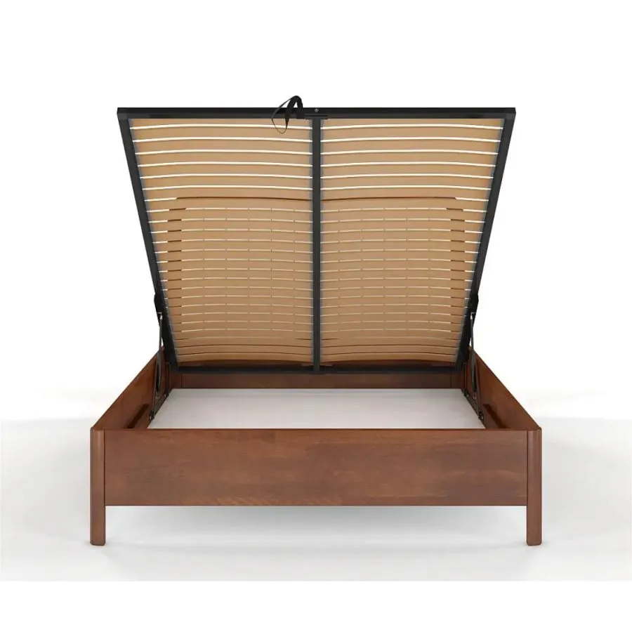 Lit coffre bois 140x200 collection Verde