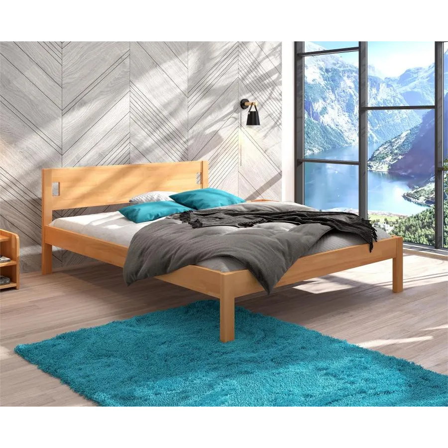 Lit bois hêtre massif collection Niko