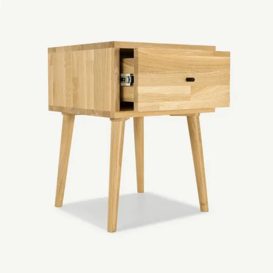 Chevet bois chêne massif style scandinave Loop