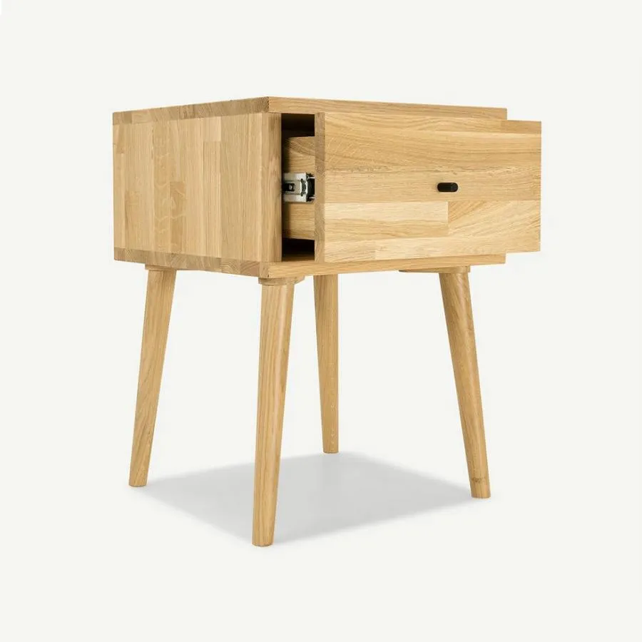 Chevet bois chêne massif style scandinave Loop