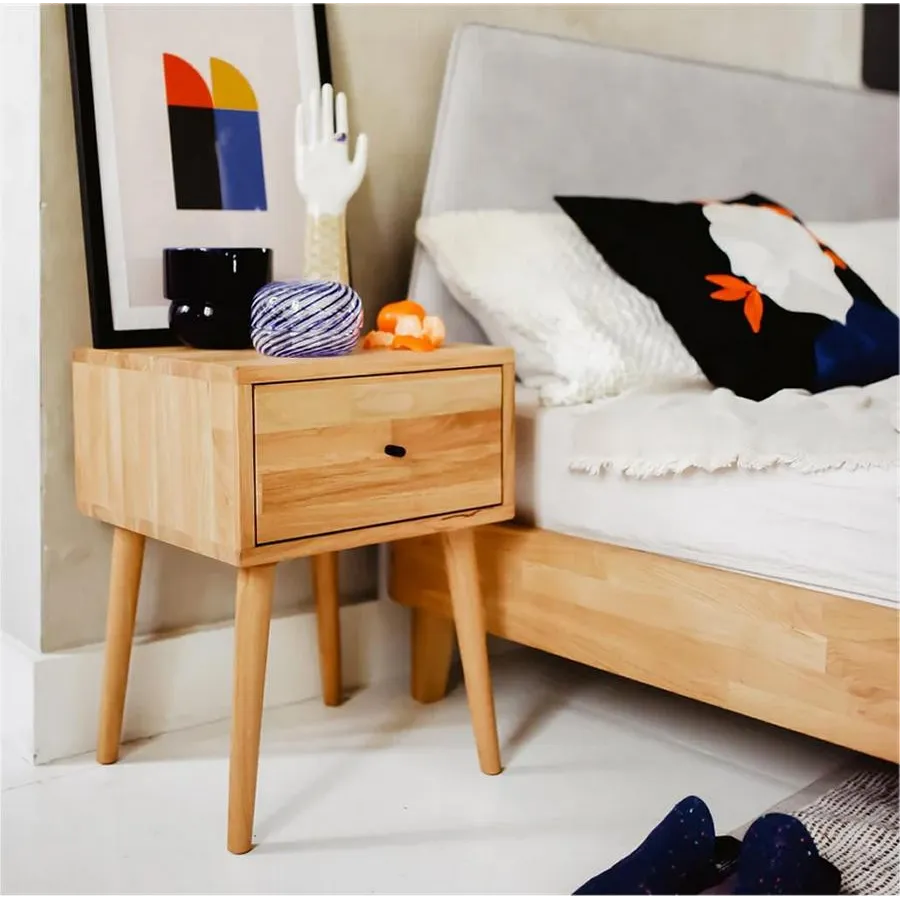 Chevet bois chêne massif style scandinave Loop