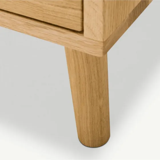 Table de chevet bois chêne naturel 1 tiroir Blox