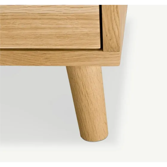 Table de chevet bois chêne 1 tiroir 1 niche Bergen