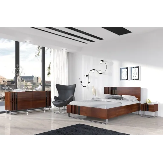 Lit en bois massif pour chambre collection BELLEVUE