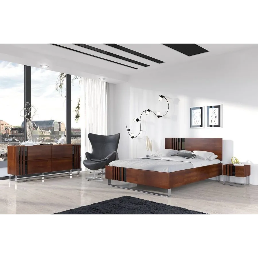 Lit en bois massif pour chambre collection BELLEVUE