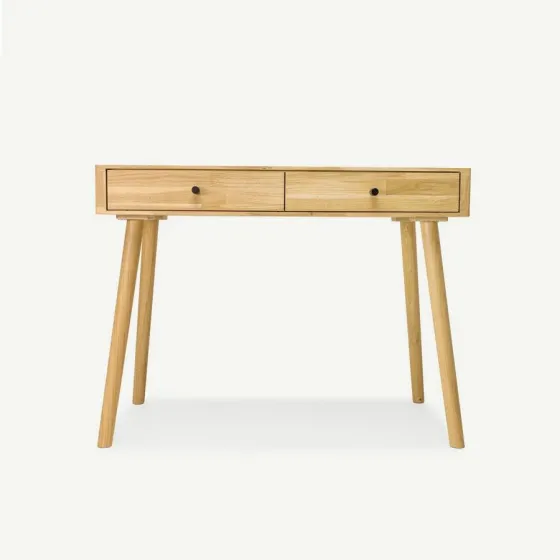 Console bois chêne massif 1 ou 2 tiroirs Classy
