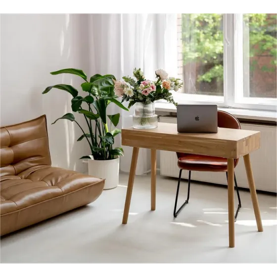 Console bois chêne massif 1 ou 2 tiroirs Classy
