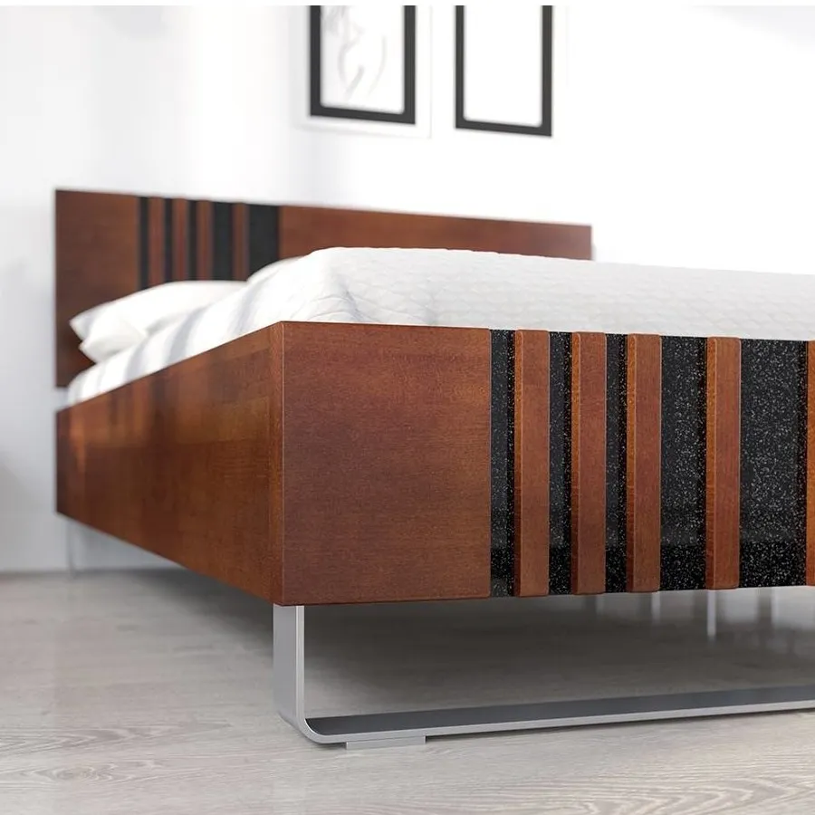 Lit en bois massif avec superbe finition collection BELLEVUE