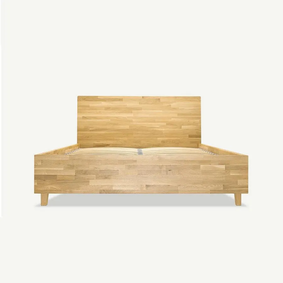 Lit coffre bois style contemporain collection Aston