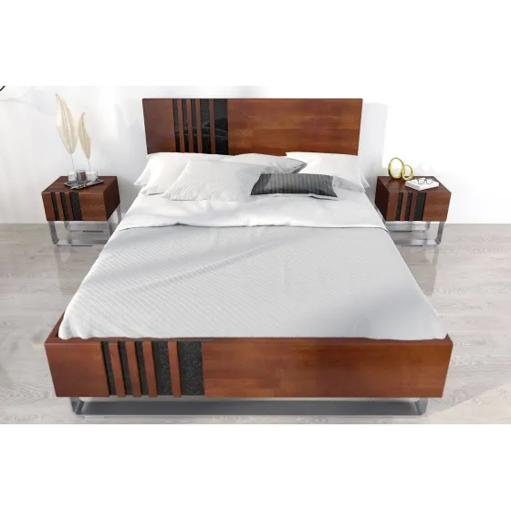Lit en bois massif 180x200  collection BELLEVUE