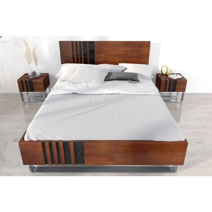 Lit en bois massif 180x200  collection BELLEVUE