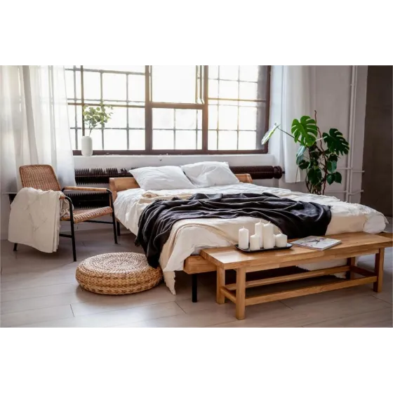Lit chêne naturel design collection Chill