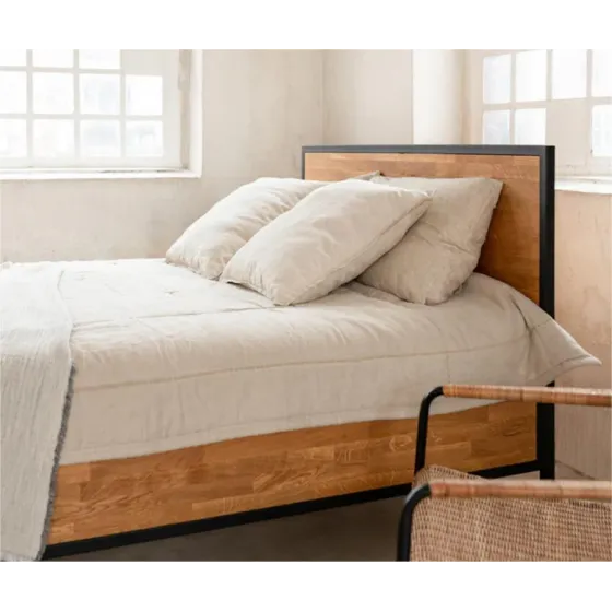 Lit bois style industriel collection Lofty