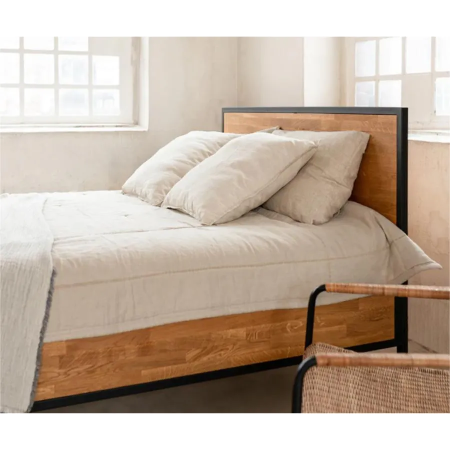 Lit bois style industriel collection Lofty