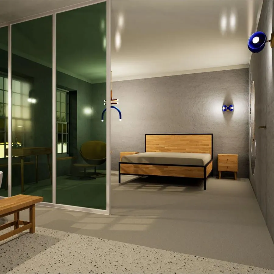 Lit en chene massif collection Lofty