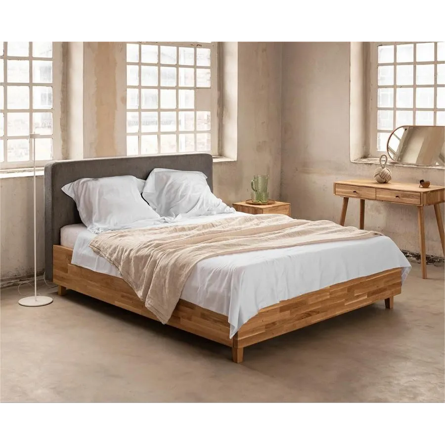 Lit coffre chêne 140x200 collection Classy